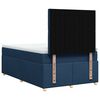 vidaXL Cama box spring con colch&oacute;n tela azul 120x200 cm