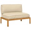 vidaXL Juego de Sof&aacute; Beige 120 x 92 x 69 cm Madera de Acacia S&oacute;lida
