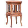 vidaXL Armario vitrina de madera maciza de caoba natural 50x50x76 cm