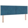 vidaXL Cama tipo Box Spring Azul oscuro 160 x 200 cm Terciopelo