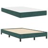 vidaXL Cama tipo Box Spring con colch&oacute;n Verde oscuro 120 x 200 cm tela