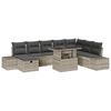 vidaXL Conjunto de sof&aacute; de jard&iacute;n 11 uds. rat&aacute;n sint&eacute;tico