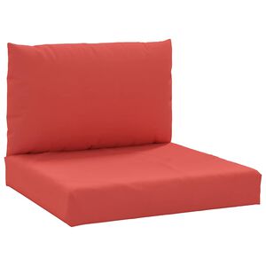 vidaXL Cojines para palets 2 unidades tela Oxford rojo