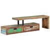 vidaXL Mueble de TV (118-200) x 30x40 cm Madera maciza reciclada