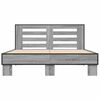 vidaXL Estructura cama madera ingenier&iacute;a metal gris Sonoma 140x200 cm