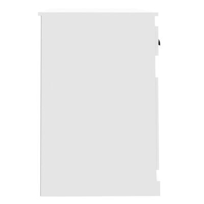 vidaXL Escritorio con cajón madera contrachapada blanco 115x50x75 cm