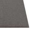 vidaXL Paneles de pared 12 uds tela gris claro 30x30 cm 1,08 m²