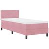 vidaXL Cama tipo Box Spring con colch&oacute;n Rosa 80 x 200 cm Terciopelo