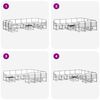 vidaXL Conjunto de sof&aacute;s de exterior 11 pcs Gris Natural y Claro