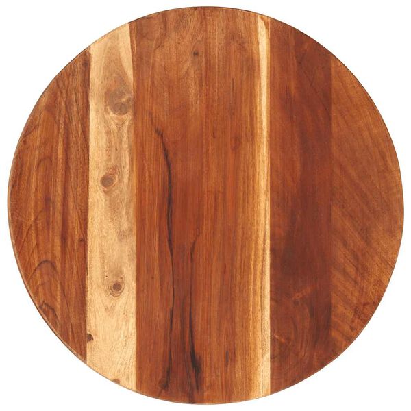 vidaXL Tablero de mesa redonda madera maciza de acacia 25-27 mm 40 cm