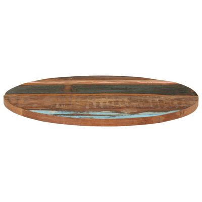 vidaXL Tablero de mesa madera maciza recicladaØ70x(2,5-2,7) cm