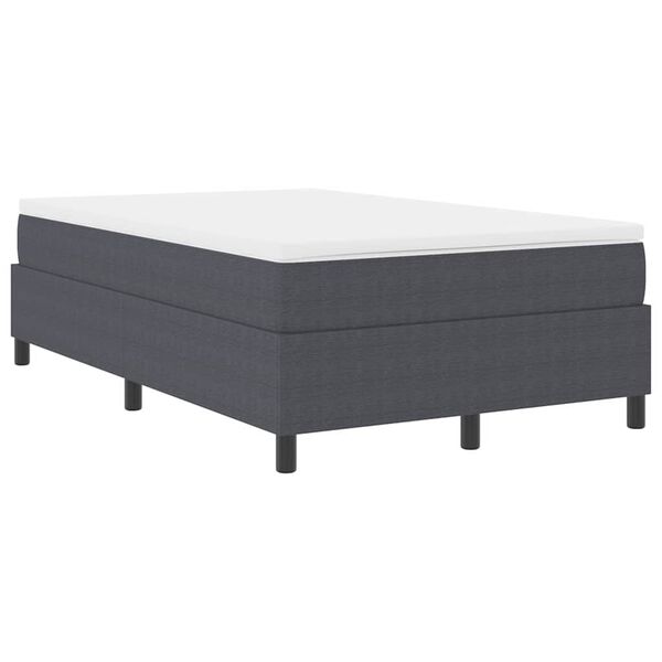 vidaXL Cama tipo Box Spring Gris Oscuro y 120 x 190 cm Tela de Pana