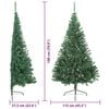 vidaXL &Aacute;rbol de Navidad Artificial Preiluminado Verde 180 cm PVC