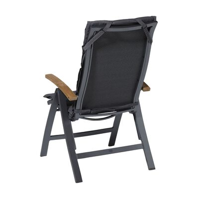 Madison Cojín para silla Panama fibra gris 125x50 cm