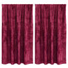 vidaXL Cortinas de Terciopelo 2 pcs Rojo vino tinto 140 x 140 cm