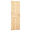 vidaXL Puerta corredera con herrajes madera maciza de pino 70x210 cm