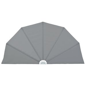 vidaXL Toldo lateral plegable terraza gris 160 cm