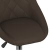 vidaXL Sillas de comedor giratorias 4 unidades cuero sint&eacute;tico marr&oacute;n