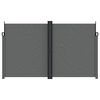 vidaXL Toldo lateral retr&aacute;ctil gris antracita 200x1000 cm