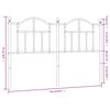 vidaXL Cabecero de repuesto de metal blanco 150 cm