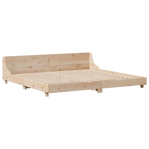 vidaXL Estructura de cama sin colchón madera maciza de pino 200x200 cm
