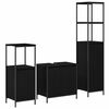 vidaXL Juego de muebles de ba&ntilde;o 3 uds. Roble Negro 36 x 35 x 165 cm