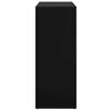 vidaXL Aparador de madera contrachapada negro 60x30x75 cm