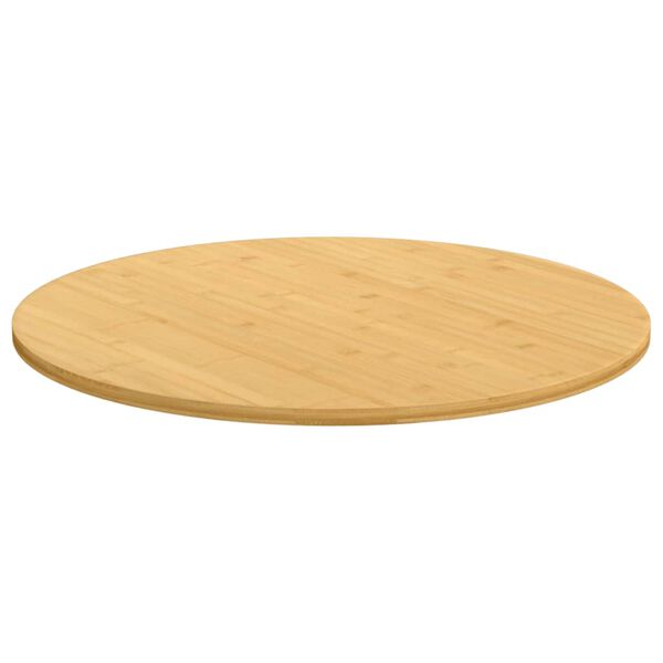 vidaXL Tablero de mesa de bambú Ø80x1,5 cm