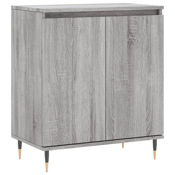 vidaXL Aparador de madera contrachapada gris Sonoma 60x35x70 cm