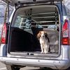 TRIXIE Reja de coche para perros aluminio plateado y negro 105-172cm