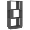 vidaXL Estanter&iacute;a/divisor de espacios madera de pino gris 51x25x101 cm