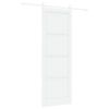 vidaXL Puerta Corredera Blanco 83 x 232 cm Madera de Pino Maciza