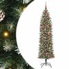 vidaXL &Aacute;rbol Navide&ntilde;o Artificial Delgado Verde y blanco 180 cm