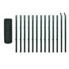 vidaXL Euro Valla de acero verde 25x0,8 m