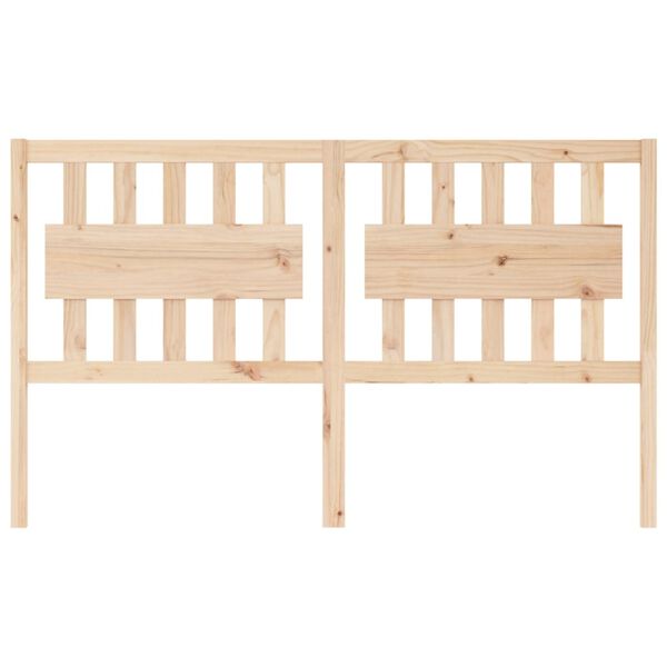 vidaXL Cabecero de cama madera maciza de pino 155,5x4x100 cm