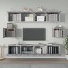 vidaXL Set de muebles para TV 6 pzas madera contrachapada gris Sonoma
