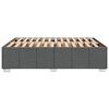 vidaXL Estructura de cama sin colch&oacute;n tela gris oscuro 140x200 cm