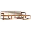 vidaXL Conjunto de sof&aacute;s de exterior 4 uds. Natural