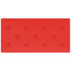 vidaXL Paneles de pared 12 uds cuero PE rojo 60x30 cm 2,16 m²