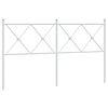 vidaXL Cabecero de repuesto de metal blanco 160 cm