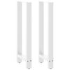 vidaXL Patas para mesa de bar blancas (2 unidades, 50 x 100-101 cm, acero)