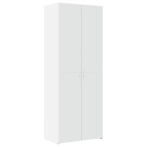 vidaXL Aparador alto madera de ingenier&iacute;a blanco 70x42,5x185 cm