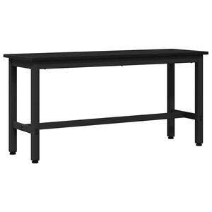 vidaXL Banca de Comedor Roble Negro 100 x 32,5 x 48,5 cm