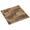 vidaXL Alfombra para el suelo 20 uds. Marr&oacute;n 50 x 50 cm PP