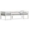 vidaXL Estructura de cama para ni&ntilde;os madera de pino blanco 90x190 cm