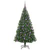 vidaXL &Aacute;rbol de Navidad artificial Verde 180 cm PVC y Acero y Pl&aacute;stico