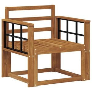 vidaXL Sof&aacute; de exterior Madera de Acacia S&oacute;lida Natural