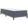 vidaXL Cama tipo Box Spring con colch&oacute;n Gris oscuro 80 x 220 cm tela