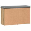 vidaXL Banco zapatero madera de ingeniería roble artisan 82x32x50 cm