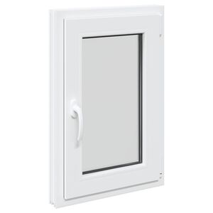 vidaXL Ventana de s&oacute;tano RISOR 50 x 75 cm PVC y vidrio Blanco